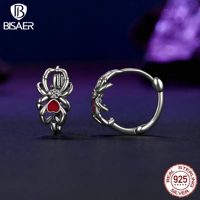Orecchini Donna In Argento Sterling 925 A Forma Di Teschio E Cuore - Gotici E Ipoallergenici - Regalo Compleanno