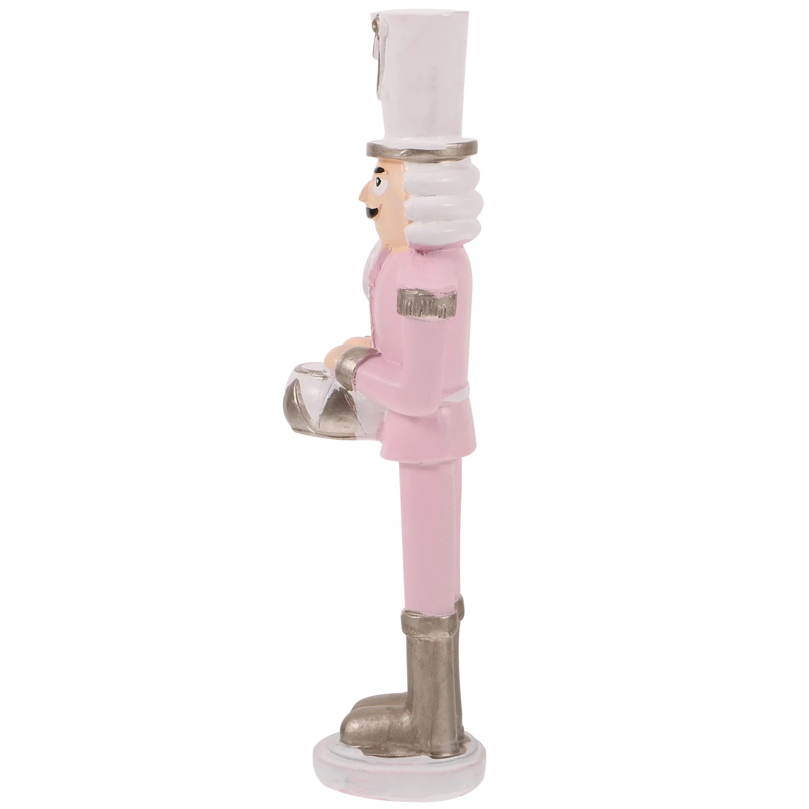 

Christmas Decorations Pink Nutcracker Small Figures Wooden Resin Party Nutcrackers Festival