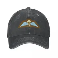 Parachutist Badge with Wings - Airborne Qualified (United Kingdom) Cowboy Hat Rugby Military Cap Man Men's Caps Women's 2