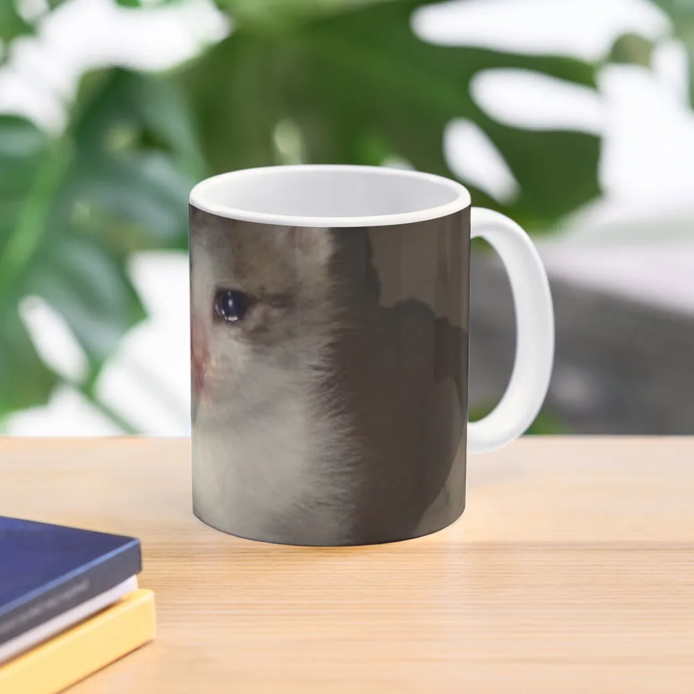 

Crying Cat Coffee Mug Ceramic Cups Porcelain Personalized Beautiful Teas Mug
