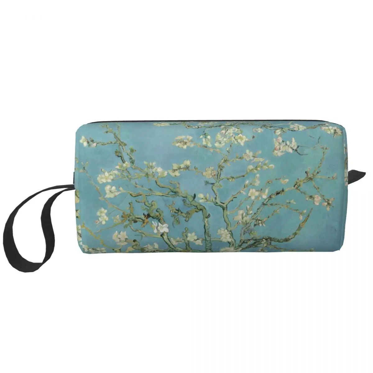 

Van Gogh Blossoming Almond Tree Oil Painting Makeup Bag Pouch Zipper Flower Art Cosmetic Bag Travel Toiletry Small Makeup Pouch