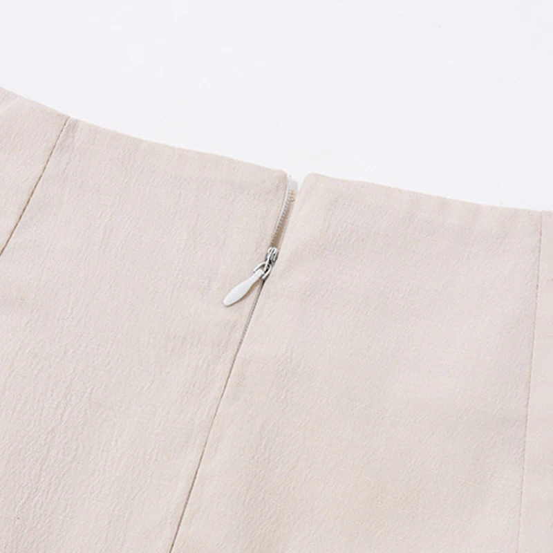 y2k Skirts Women Aesthetic Clothes Solid Color High Waist Split Midi Skirts with Bow Decor 2000s Skirts Streetwear