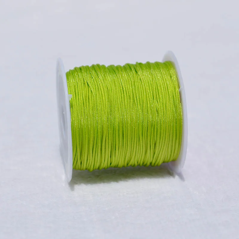 Vibrant Nylon Jewelry Thread Cord for DIY Creations - Assorted Colors, High Quality, 0.8mm Thickness 20m Length