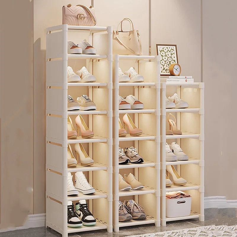 

Ultra Thin Waterproof Shoe Rack Storage Rack Multi Vertical Dust Proof Shoe Rack White Large Armarios De Dormitorio Prateleiras