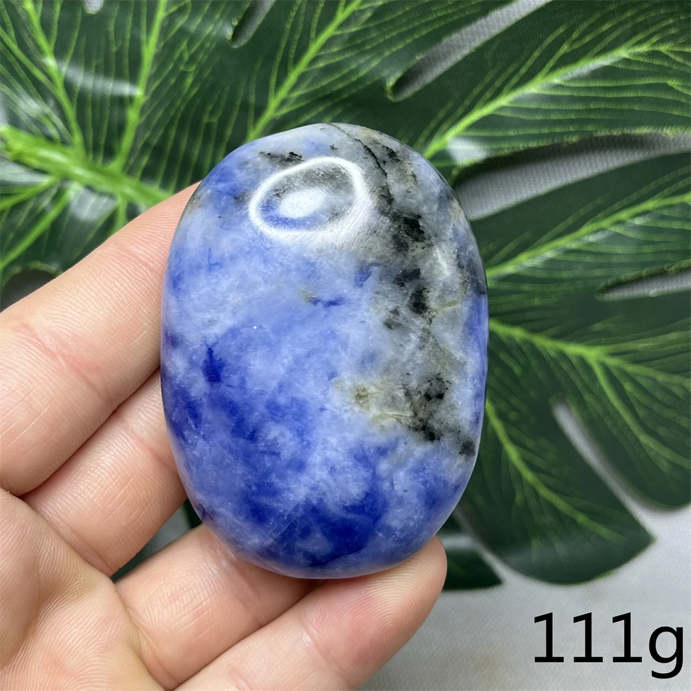 Natural Gemstone Dark Blue Kyanite Palmstone Hand Polished Home Room Decoration Holiday Gifts Witchcraft Altar Spiritual Healing 2