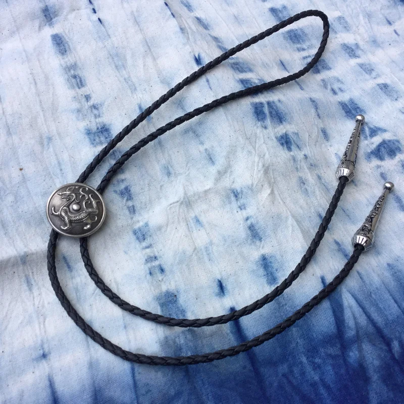 Original design Western Cowboy bolotie Chinese style dragon bolo tie for men personality neck tie fashion accessory