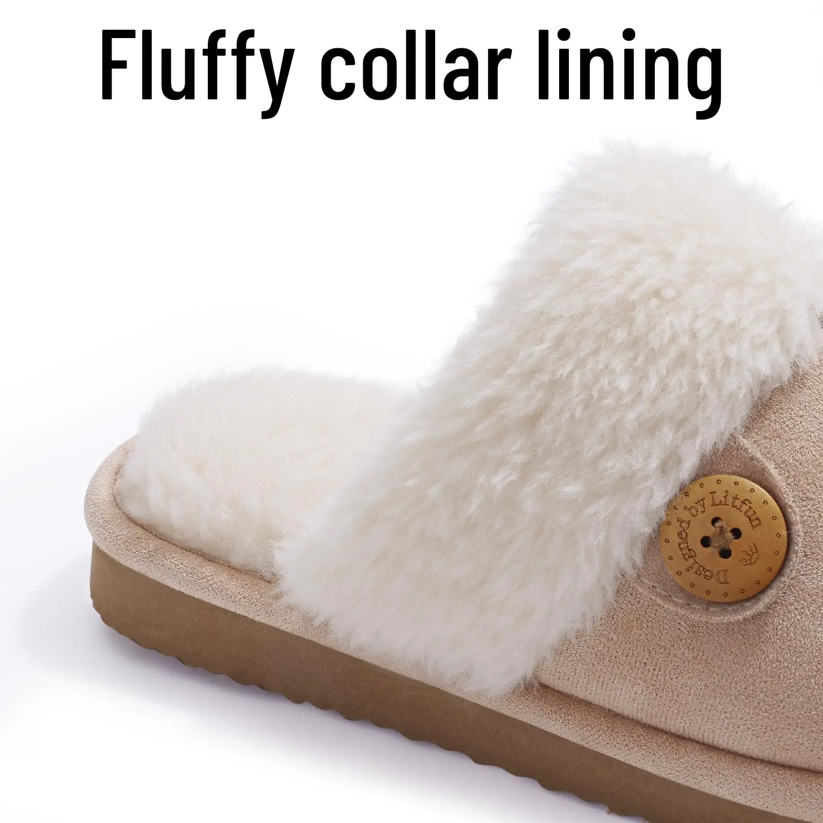 Women Slippers Warm Slippers Shevalues Fuzzy House Slippers for Women Winter