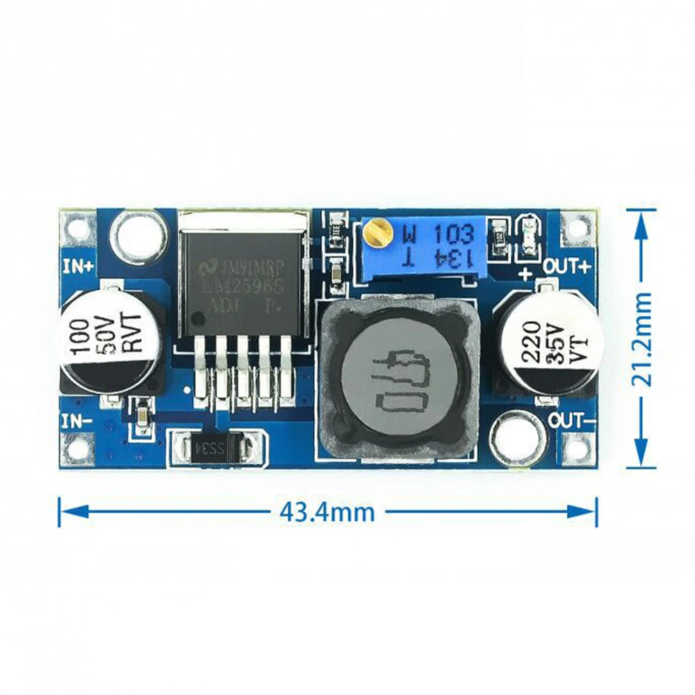 LM2596s DC-DC 3A 가변 전원 공급 장치 모듈 스텝 다운 모듈 LM2596 전압 조정기 자동차/전기 장비용 24V 12V 5V 3V