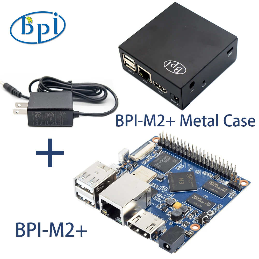 Banana Pi-bpi-m2 Plus Grupo Allwinner h3 Quad-core Cortex-a7 1gb Ddr3 8gb Emmc Suporta Hdmi Wi-fi bt Csi Run Android Ubuntu Debian Debian