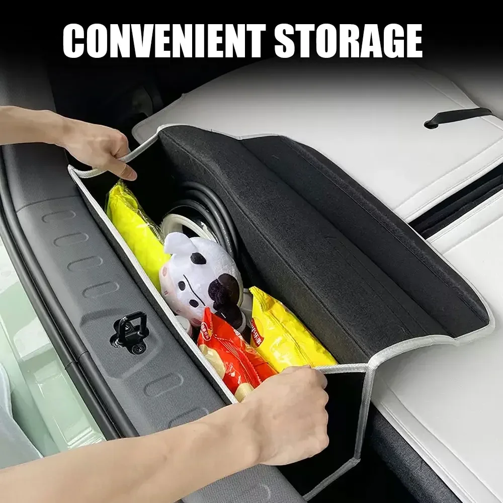 Hot For Ford New Anti Slip Compartment Boot Storage Organizer Tools Car Storage Bag Car Trunk Organizer For Ford Ranger C-M