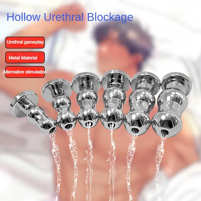Stainless Steel Hollow Urethral Catheter Dilator Gay Horse Eye Stimulate Sex Toy 6 sizes 18+ Men Penis Plug Insert Urethra Beads penis sex toys
