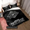 Trendy B-Billabong Logo Sheets Quilt Covers Bedding Dormitory Sheets Three-piece Bedding Set Three-piece Soft Warm Bedding Set 2