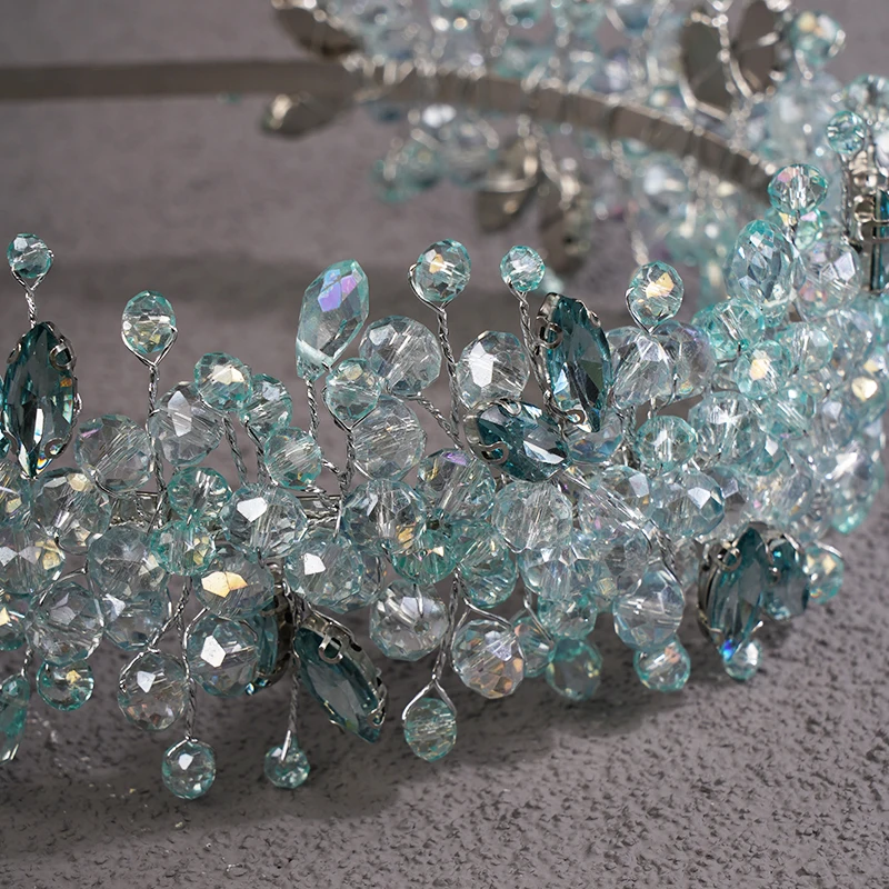 S7dbada7f008b4d27baaffacd71c9d0c6n 5 Colors Handmade Wedding Bride Luxury Red Blue Rhinestones Tiaras and Crowns Bridal Headband Costume Hair Accessories for Women Mallzona