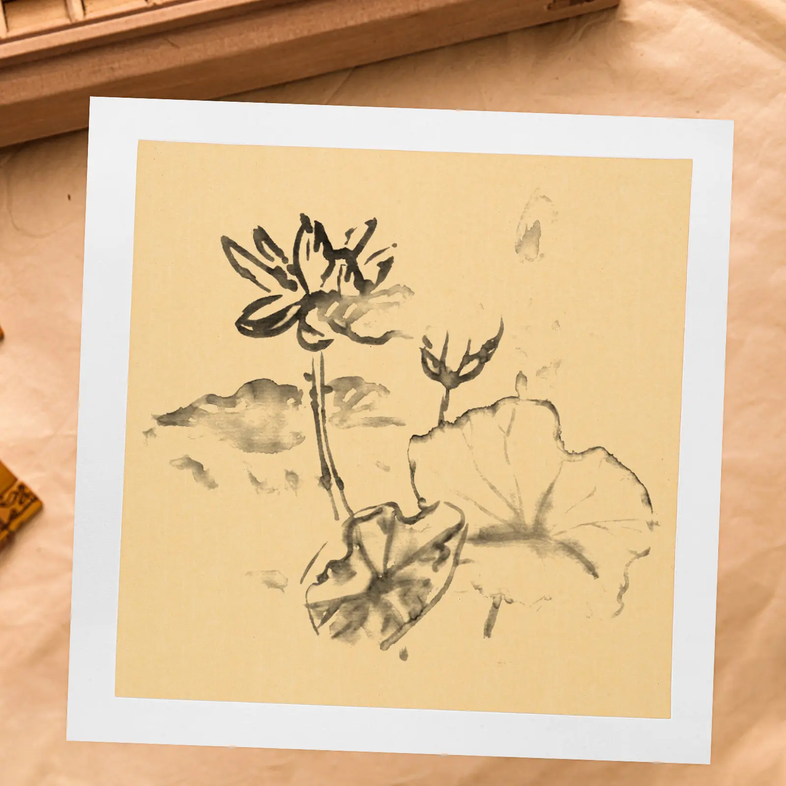 10 장 빈 서예 종이 쌀 종이 스타일 중국어 그림 쓰기 예술 장식 수공예품 선물..
