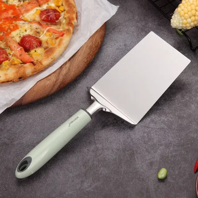 Bbq Turners Rozsdamentes Acél Grillező Cake Spatula Műanyag Fogantyúval Konyhai Edények Tartozékok - Image 5