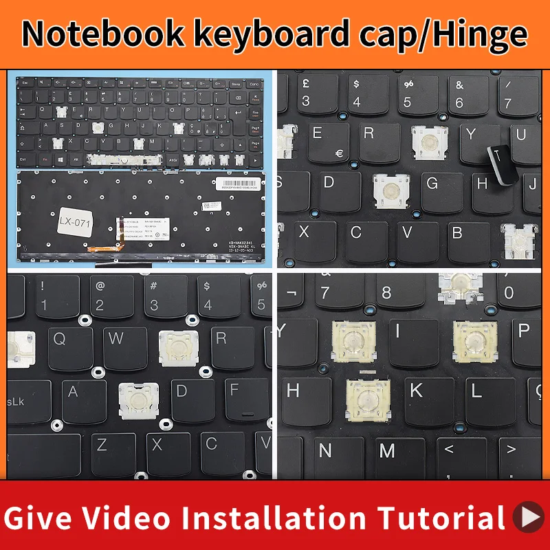 Replacement Keycap Key cap Hinge for Lenovo Ideapad yoga 2 13 14 Yoga2 13 U31-70 20344 yogaII 500S-13ISK Keyboard