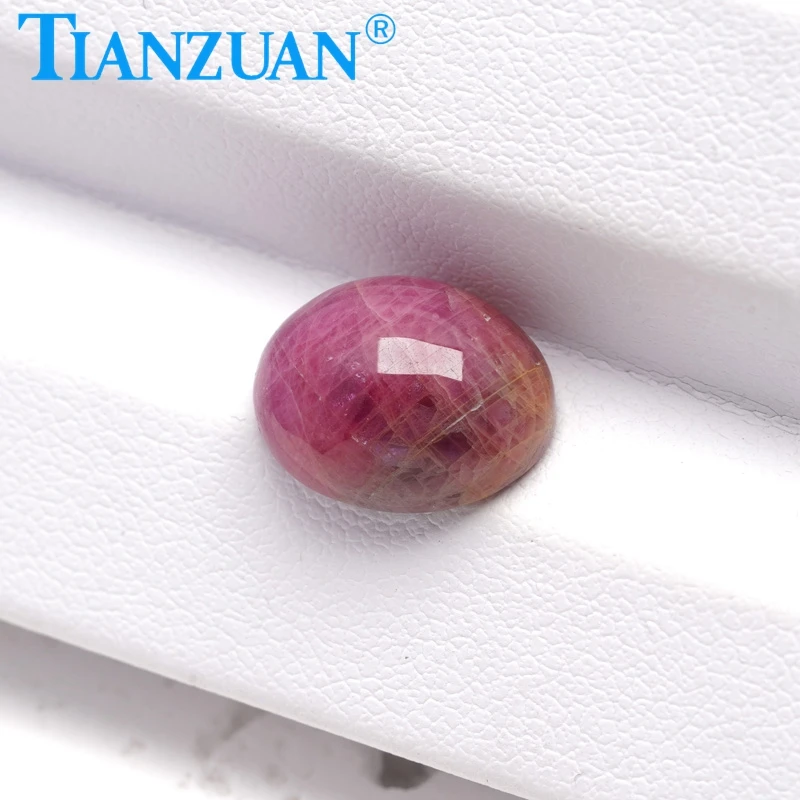 7.86ct Natural Ruby Oval Shape Filled Ruby Cabochon Gemstone Loose Gem Stone with NGTC Certificate