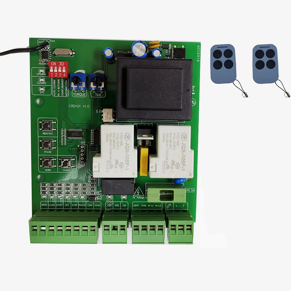 220VAC 110VAC Sliding Gate Opener Motor Board Electronic Card Controller Pcb With Optional Remote Control