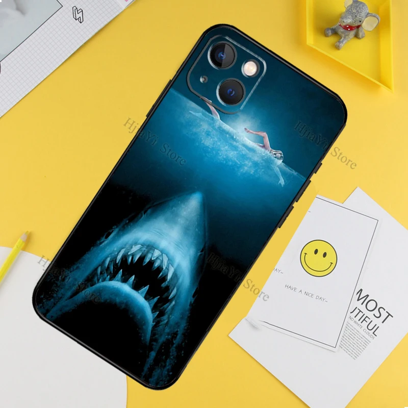 Classic Jaws Movie Poster Silicone Phone Case