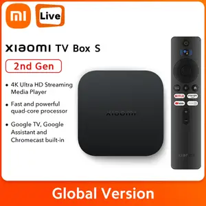 Xiaomi Mi Box S 4K HDR Android TV with DBA Streaming Media Player with  Remote Control Google & Voice Assistant