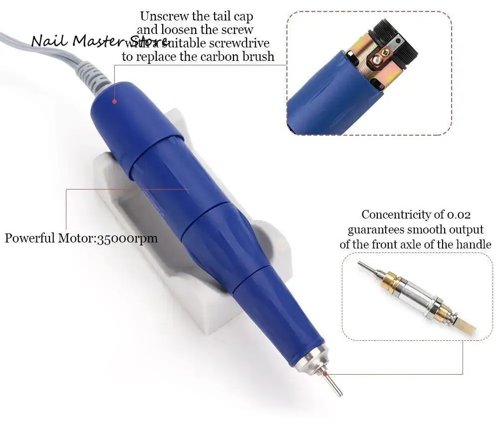 Strong 105L Micro Motor Pen For Strong 210 Electric Nail Drill Handle Manicure Machine Set Tool Polishing Handpiece Equipment 5