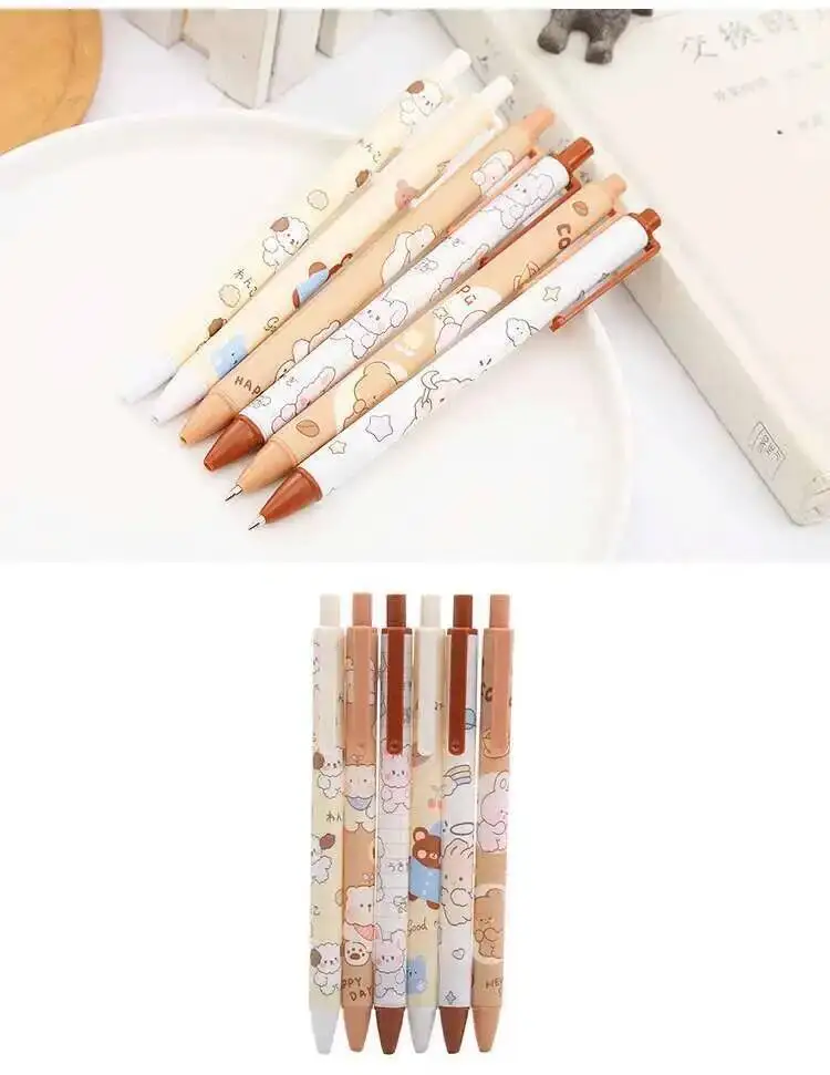 1 Stück Lytwtw's süßer Gelstift, kreatives Kaninchen, Bär, Presse, Büro, Geschenk, Schulbedarf, Schreibwaren, Kawaii, lustige Stifte – Detail 23