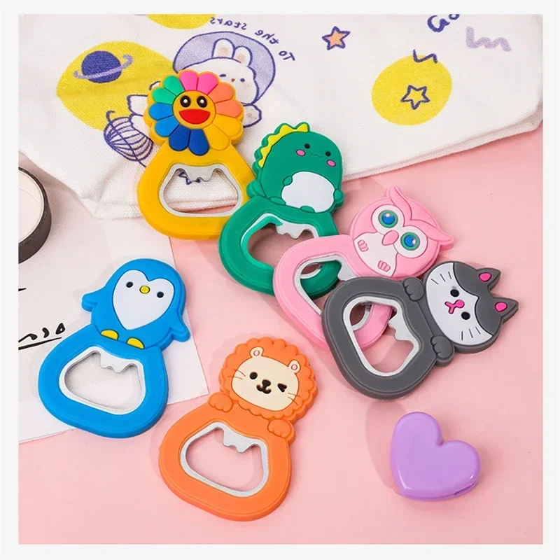 Description Picture 6 of itemCreative Cartoon Multifunction Silicone Stainless Steel Bottle Opener Beer Fridge Openers Kitchen Tools An Be Fridge Magnet