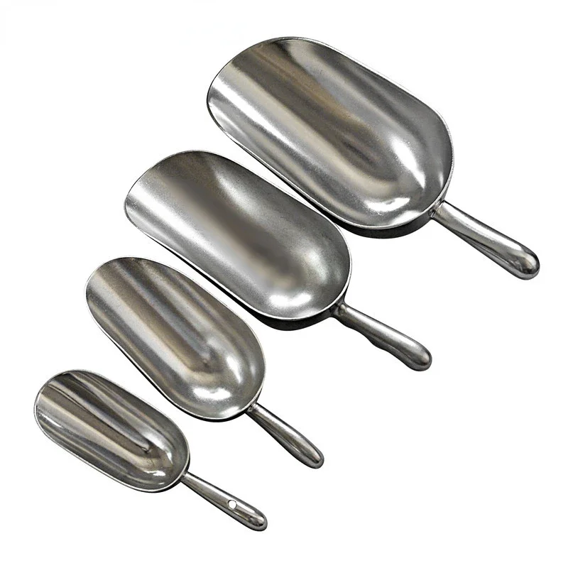 Aluminum Ice Scoop Dry Goods Shovel Bar Ice Scoop 6/12/24/38oz ice shovel scoop