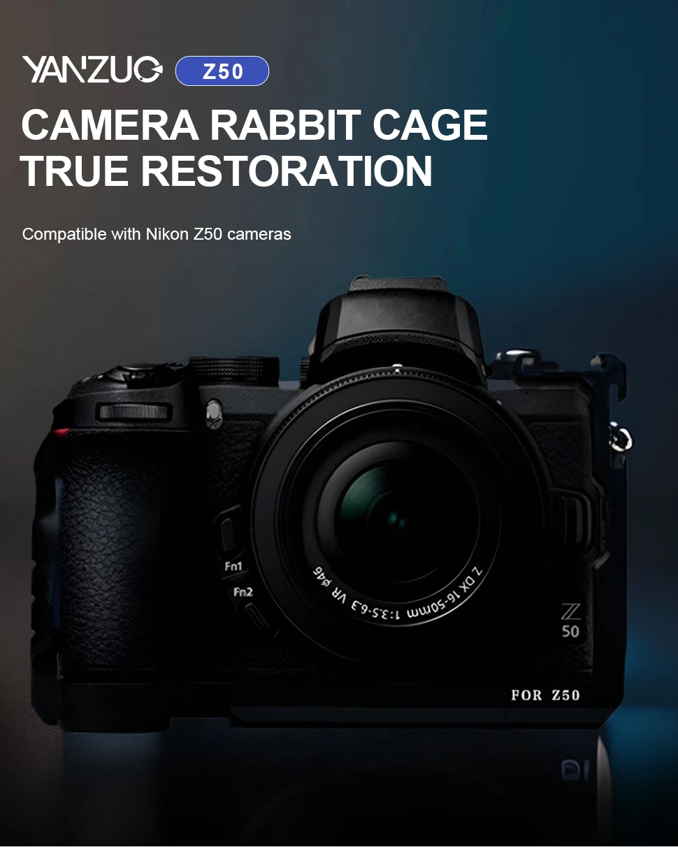 Camera Cage for Nikon Z50 Camera Bracket Protective Frame Quick Release Plate wi