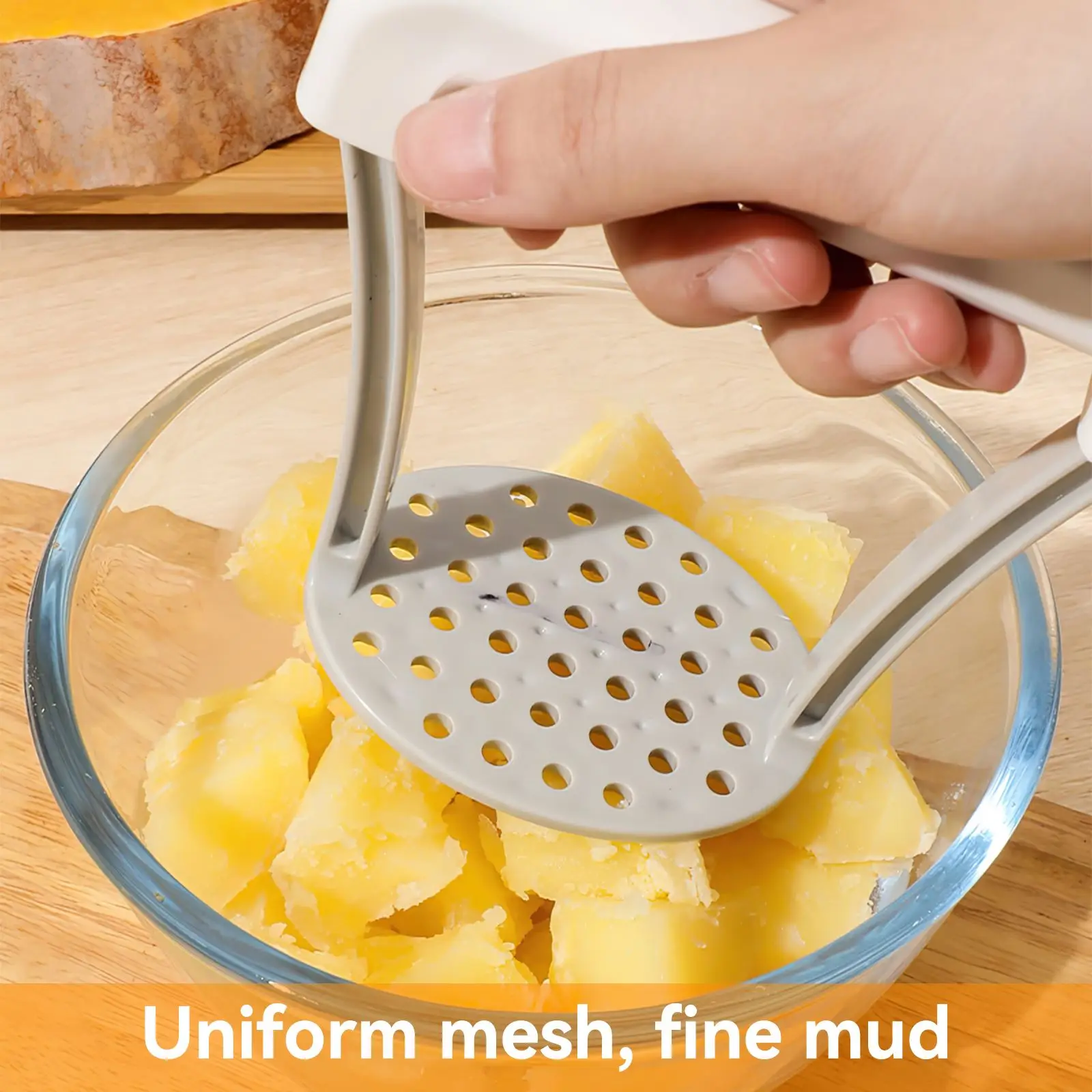 

Potato Masher Manual Crusher With Handle Multipurpose Baby Food Presser Reusable Grinder For Boiled Potatoes Kitchen Gadgets
