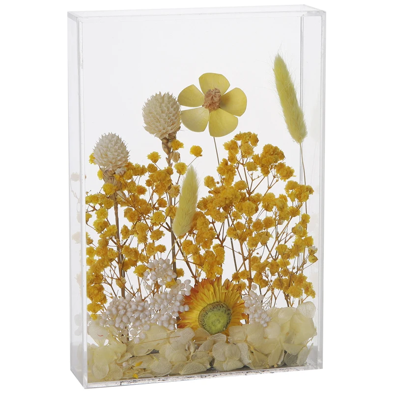 

Dried Flower Photo Frame Valentine's Day Preserved Fresh Flower Children's Handicraft Activity Frame Mother's Day Flower Box