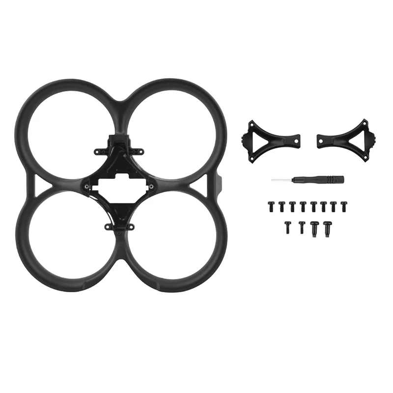Détail du protège-hélices anti-collision pour DJI Avata, anneau noir léger protégeant les hélices