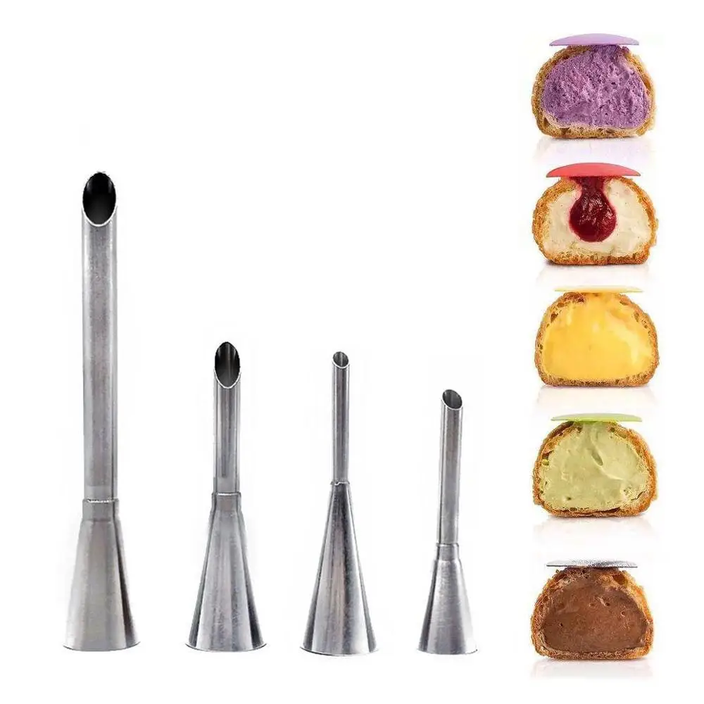 

Cream Puff Nozzles Cupcake Syringes Pastry Syringes Cream Sockets Piping Tip Bags Cake Confectionery Equipment Kits Cake Tools