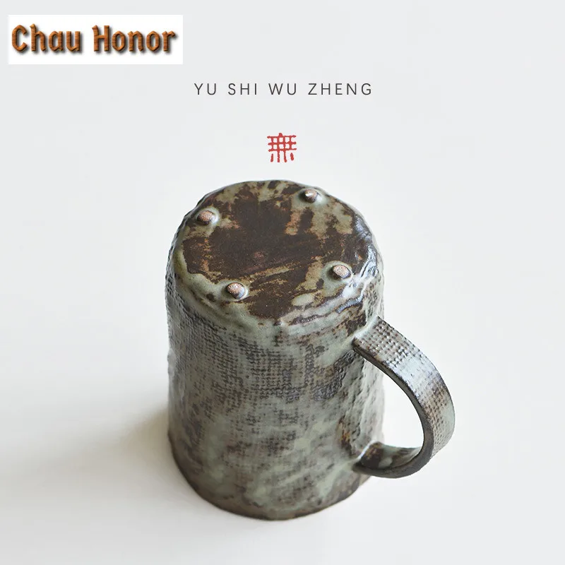 300ml Handmade Rustic Ceramic Coffee Mug Handmade Latte Cereal Mug Afternoon Tea Mug Household Office Water Cup Tea Services