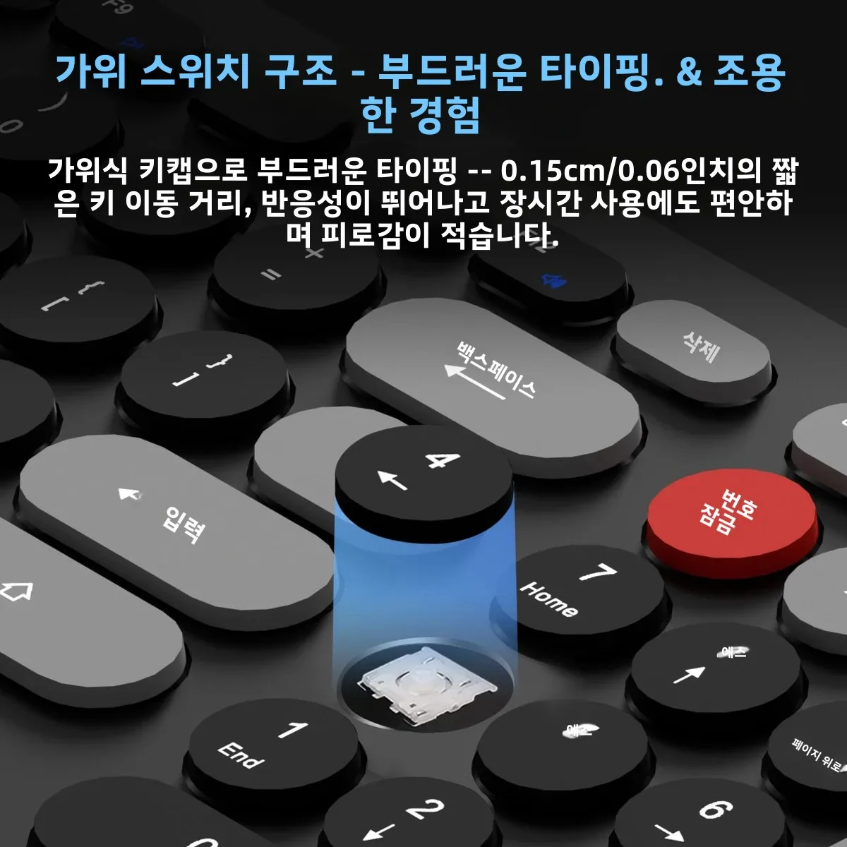 GULIAN KB-M018 알루미늄 합금 키보드 초슬림 트라이 모드 키보드 시저 스위치 메커니즘 편안한 타이핑 경험
