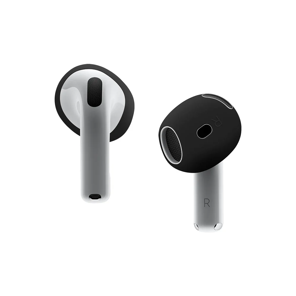 Silicone Soft Wireless Earbud Protective Cover - Plain Color Accessory