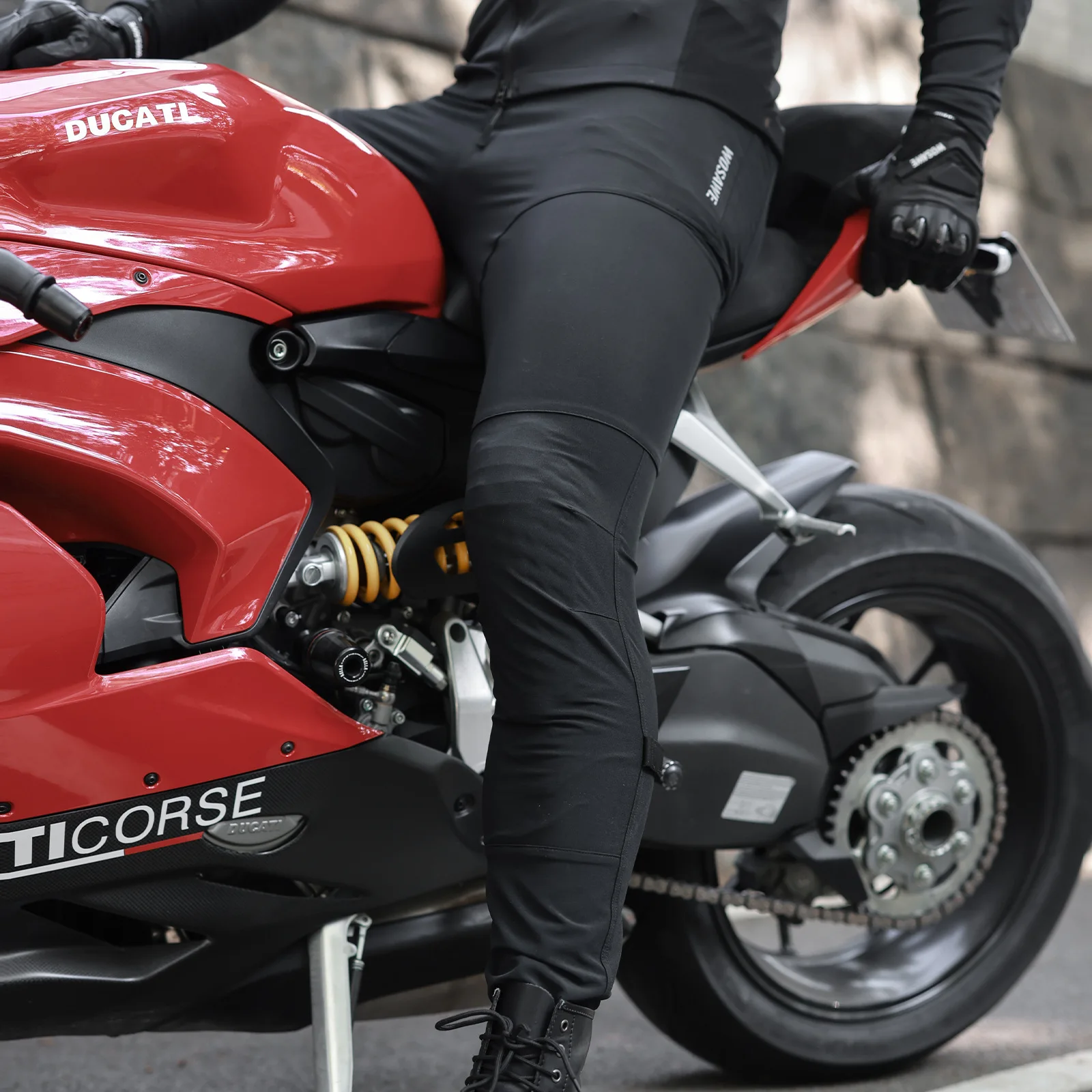 WOSAWE 오토바이 바지 라이딩 오토바이 바지 통기성 야외용 부드러운 보호 장비 모토크로스 데일리 오토바이 장비