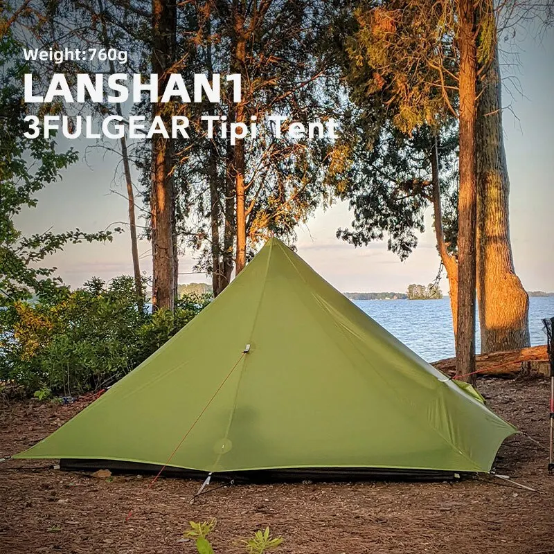 Lanshan 1 Person Windproof Pyramid Tent 1