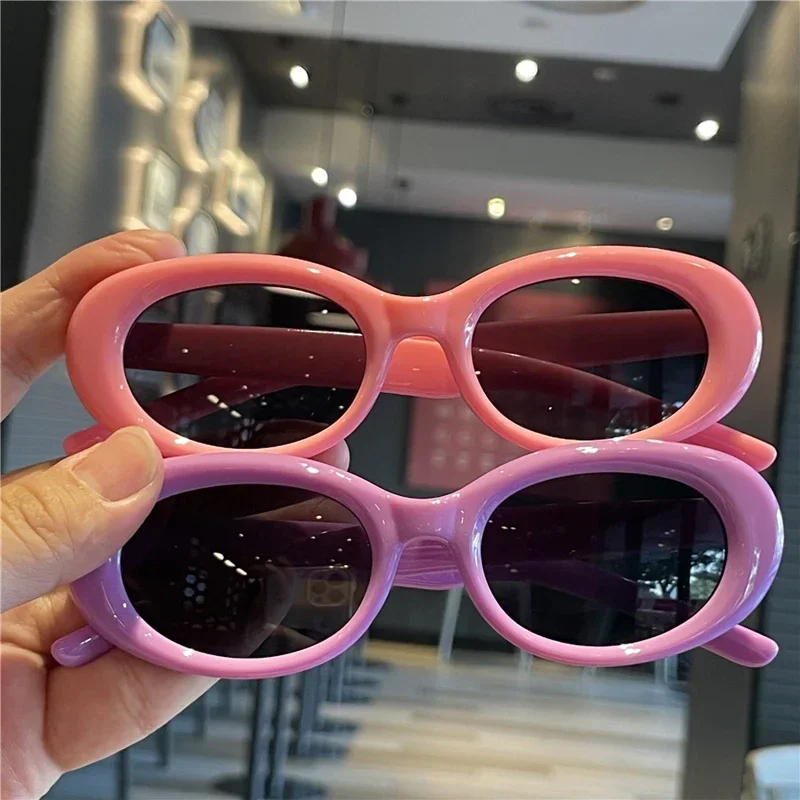 Children Sunglasses Fashion Classic Retro Oval UV400 Boys Girls