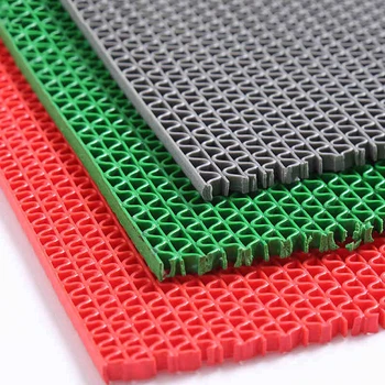 1pcs PVC Plastic Mat for Bathroom and Kitchen, Large Roll Anti Slip Mat, Hollow Grid Mat, Bathroom Floor Mat 2