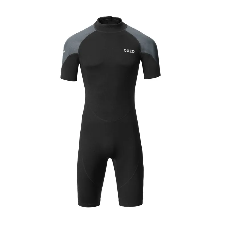 

1.5MM Neoprene Wetsuit Man One-piece Warm Cold-proof Short-sleeved Sunscreen Diving Suit Surfsuit Snorkeling Woman Swimsuit