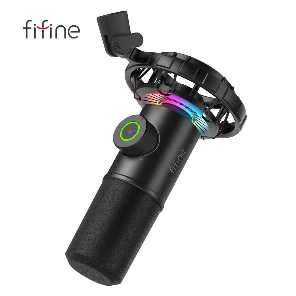 配信機器・PA機器・レコーディング機器 FIFINE K658 Windowsおよびラップトップ用のfifine動的マイク、タップ付き
