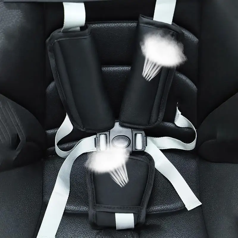 Car Seat Strap Covers Anti-Slip Oxford Cloth Car Seat Strap Pads Soft Secure Baby Pushchair Shoulder Guard Practical Breathable