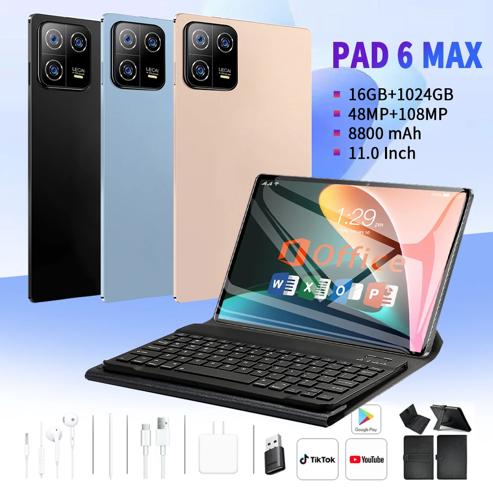 

NEW Origina Android Tablet 11inch Snapdragon 8 gen2 Android 13 16GB 1024GB Phone Call Bluetooth GPS Tablets Global Version 5G