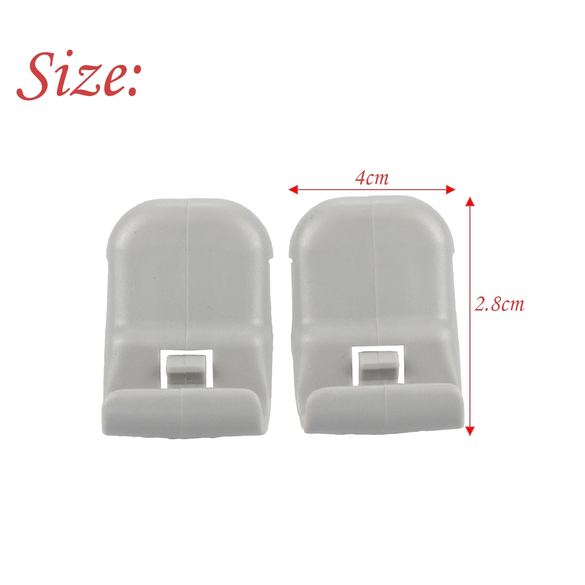 LC6269261B77 1 Pair Gray Car Sun Visor Clip Hook For Mazda 3 BK 5 6 CX-7 CX-9 RX-8 RX-9 MPV