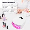 New Arrival Nail Gel Polish Curing 96W Rechargeable Cordless Cure LED Nail Lamp Sun UV Gel Dryer Nail Lamp For Salon Manicure 6