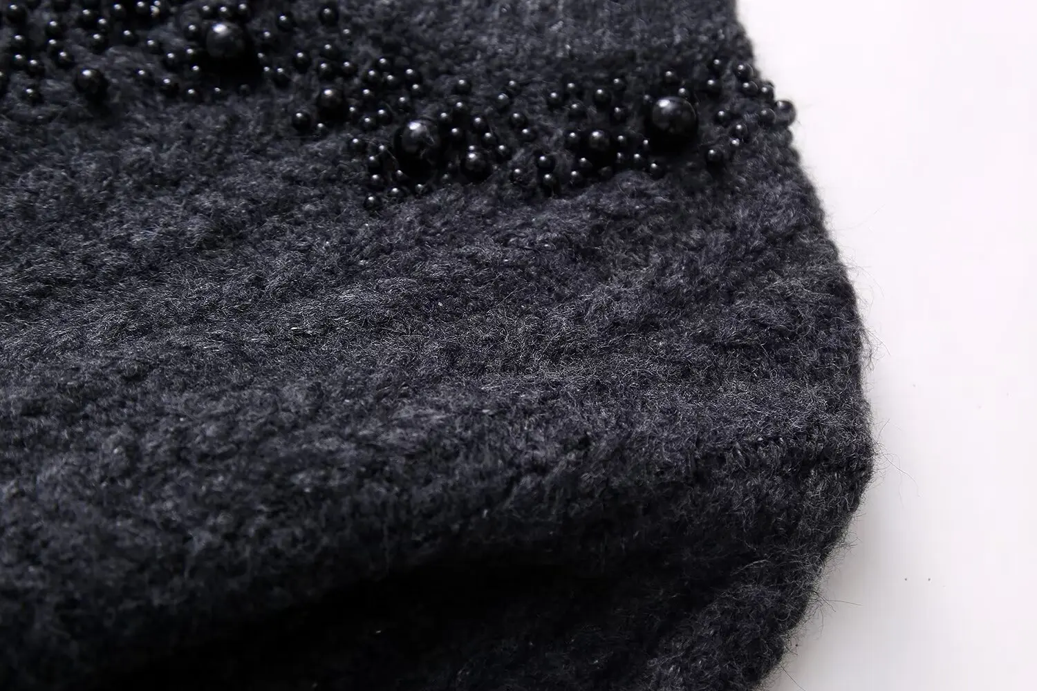 Damemode afslappet strik imiteret perlepynt trøje Kvinde Chic Elegant Langærmet Slank sweater Toppe Mujer_voghion.com