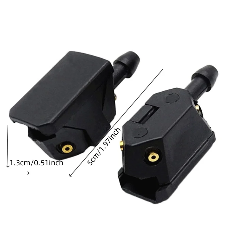 7Pcs/set Front Windscreen Wiper Arm Washer Nozzle Jets 4 Way Ajustable Check Valve Tube Pipe Hose 2m T Piece Straight Piece 6