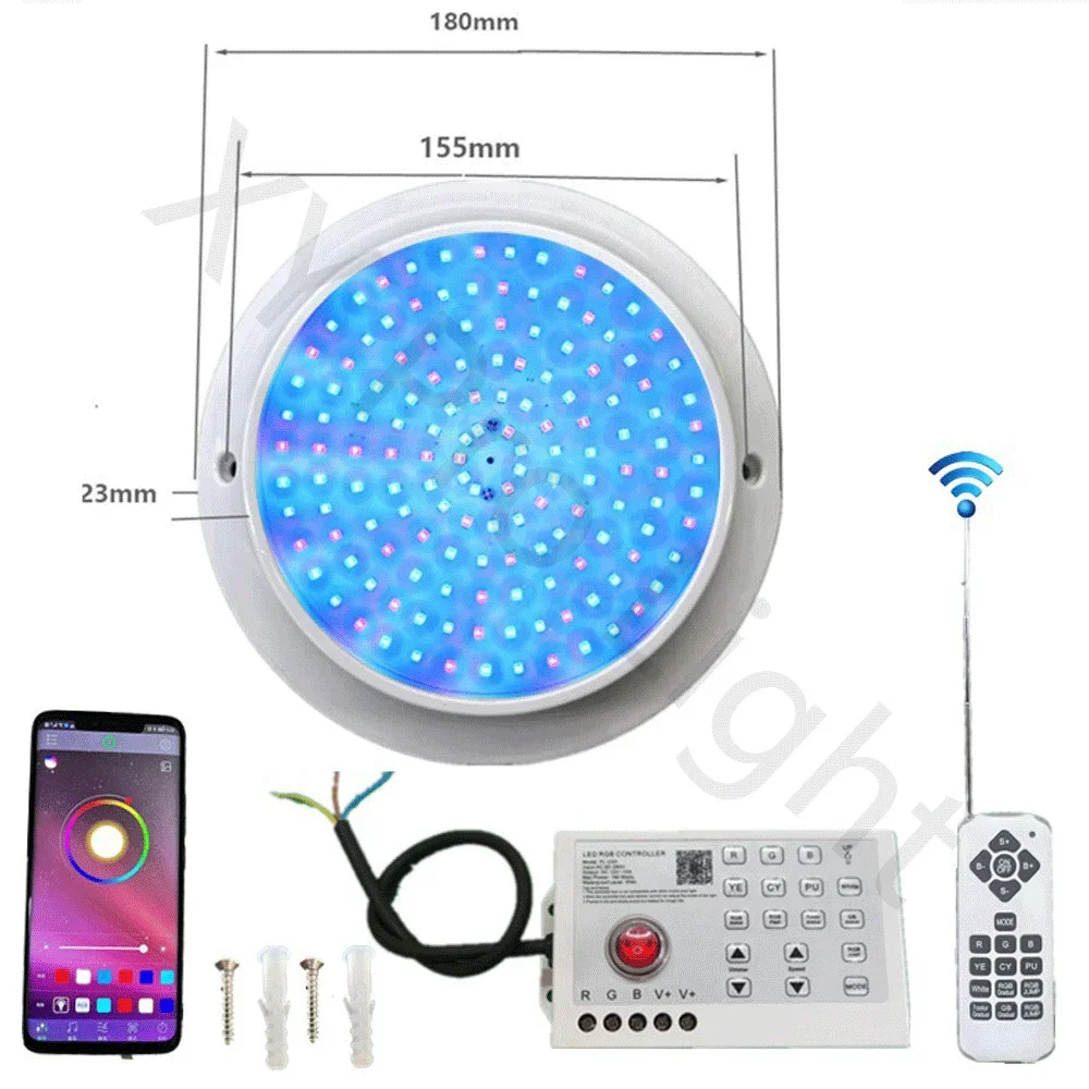 25W RGB LED Pool Light Bluetooth APP Control DC12V Outdoor/Indoor Underwater Light Fountain Landscape Lamp Piscina Luz Spotlight hot sales car led reading lights dc12v 1w 31mm door light auto dome lamp license plate light sidelights free shipping 10pcs lot