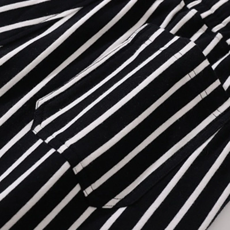 Summer Men's Sports Shorts New Regular Cotton Moisture Wicking Vertical Stripes Large Size Straight 3 Point Pants